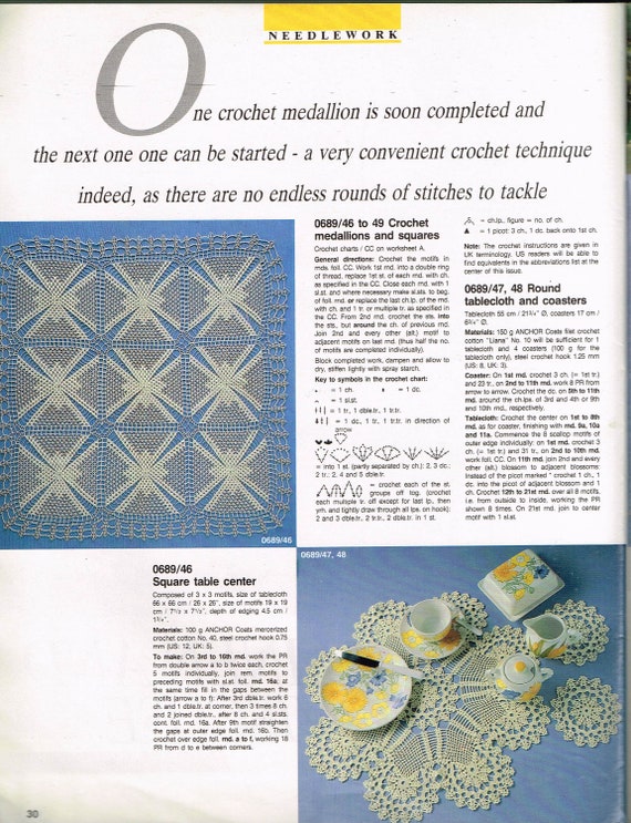 June 19 Anna Burda Knitting Or Crochet Craft Magazine Etsy