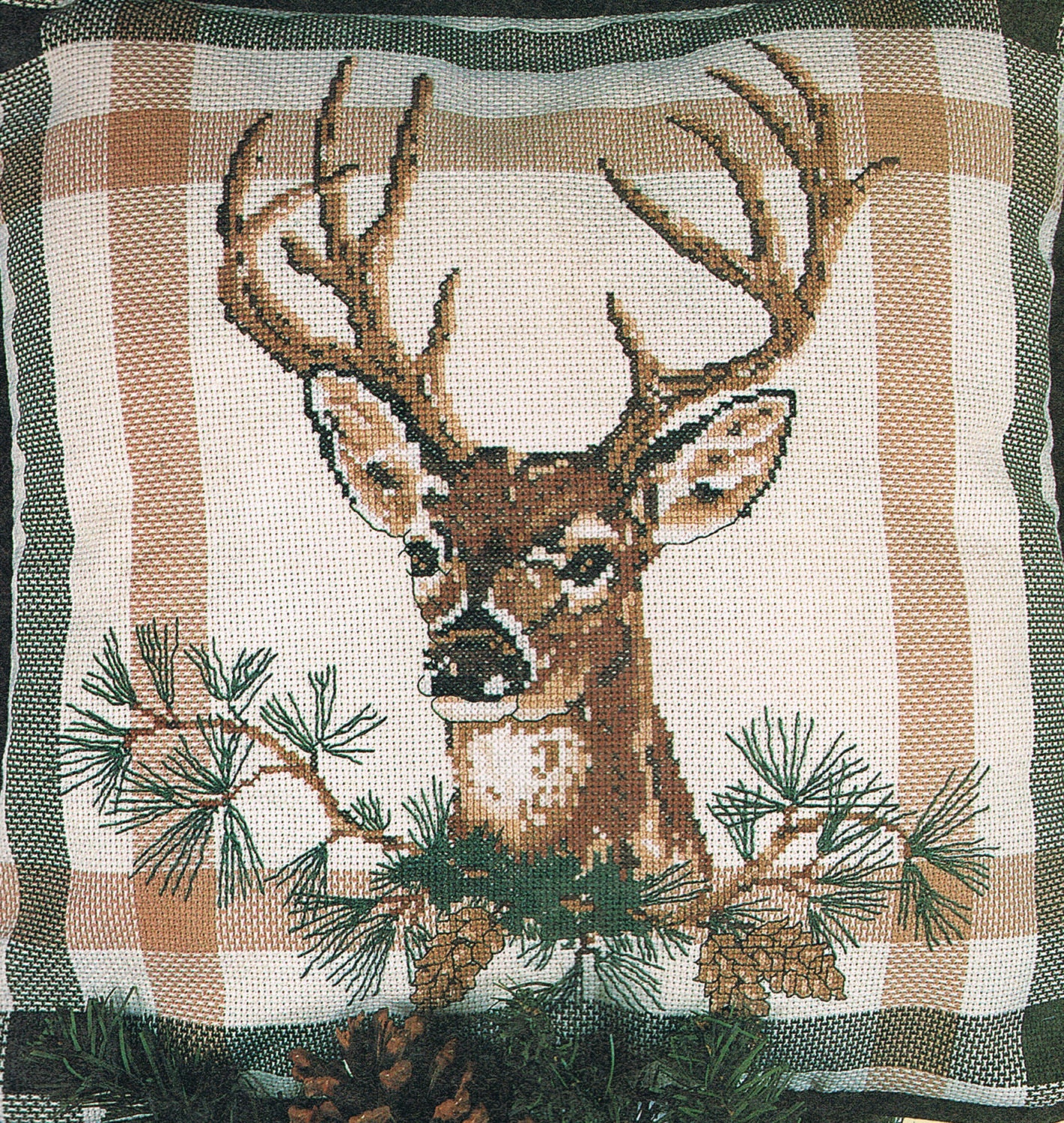 White Tailed Deer Head Cross Stitch Pattern Buck Head With | Etsy
