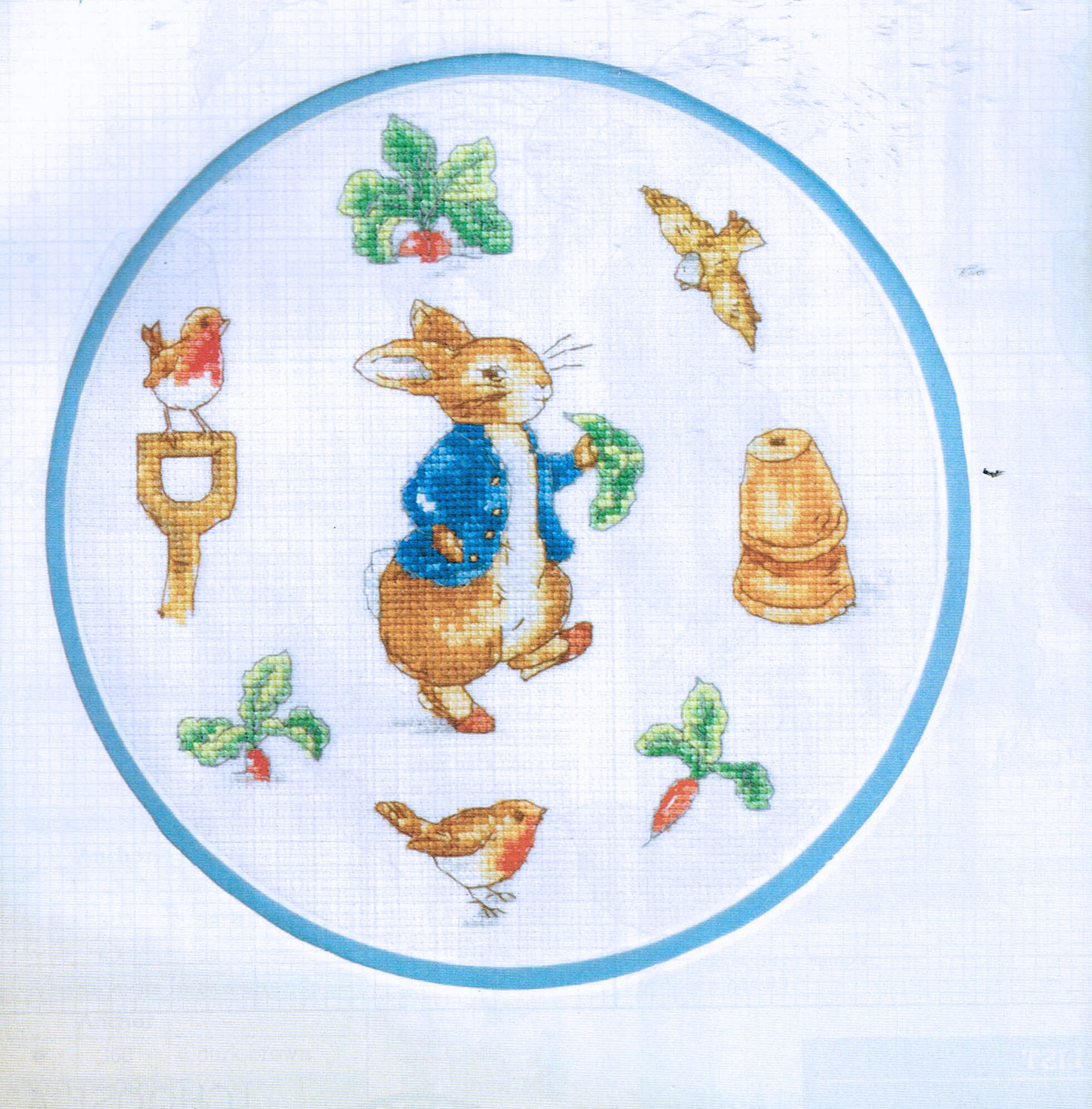 Peter Rabbit Sampler Cross Stitch Pattern Beatrix Potter Etsy