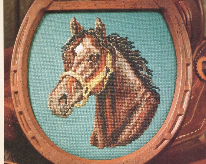 Brown Thoroughbred Horse Head Cross Stitch Pattern Etsy