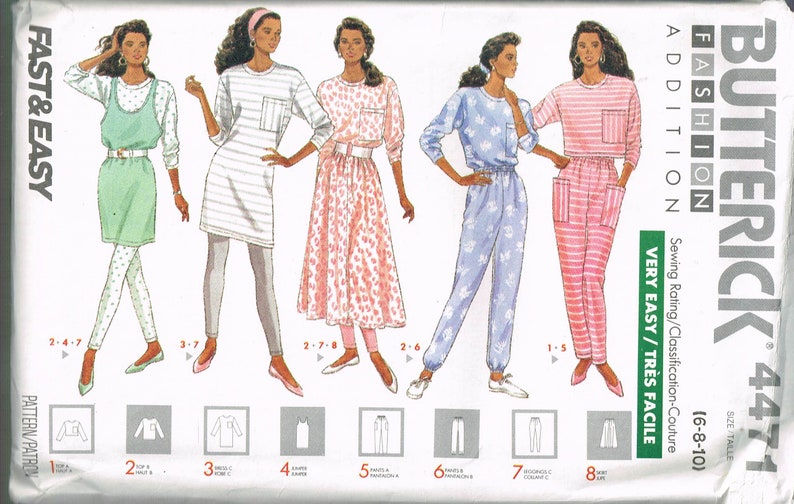 McCalls 9482 Misses Fleece Knit Jacket Vest Pants Skirt Sewing Pattern Uncut