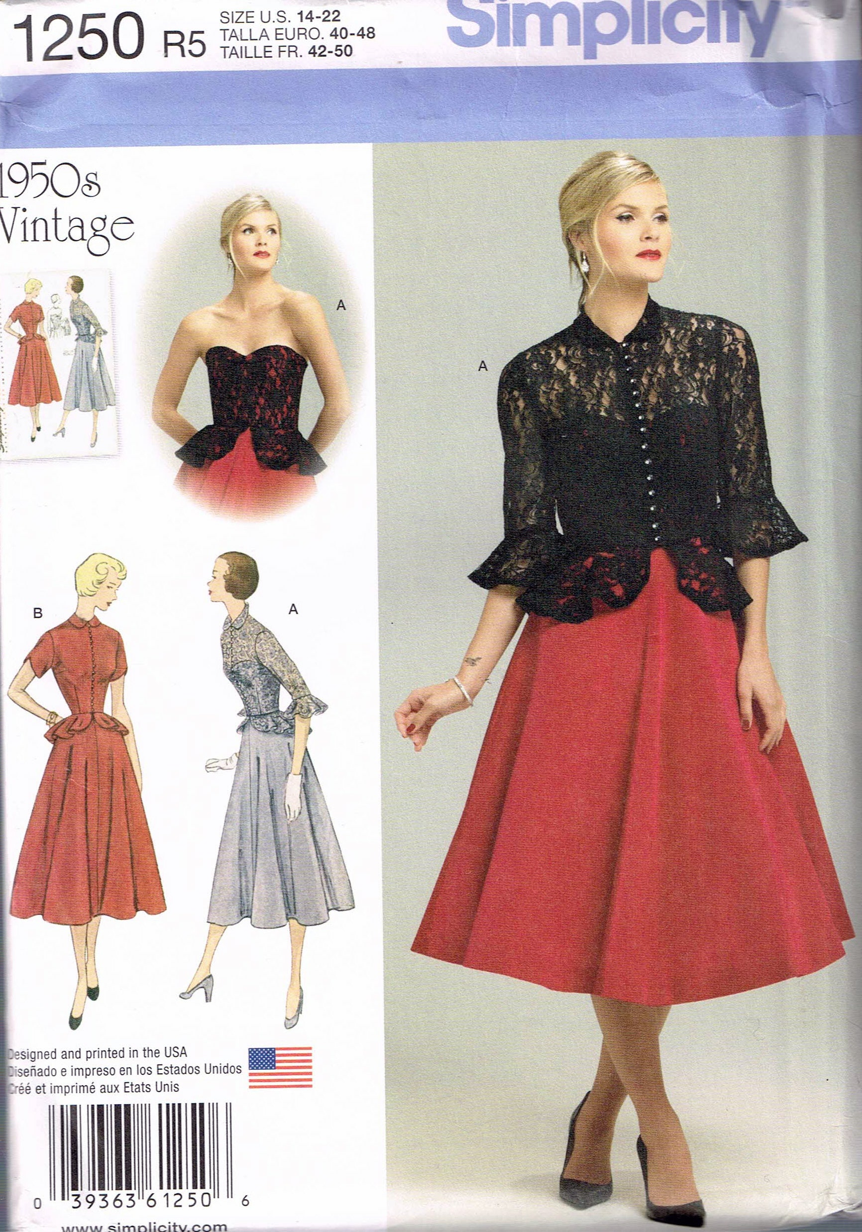 plus size vintage dress patterns