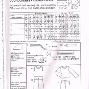 Size 8-14 Girls Easy Sweatshirt Or Vest With Gaucho Pants Sewing Pattern Burda 9865 image 2