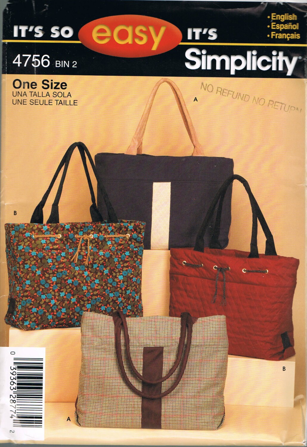 Giant Tote Bag Pattern Literacy Basics