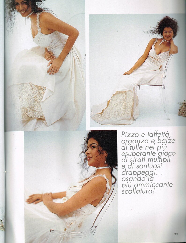 March 2003 La Mia Boutique Sewing Pattern Magazine Italian Language Wedding Dress Patterns