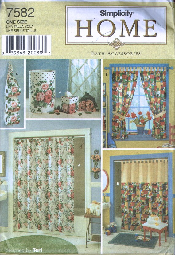 Shower Curtain Sewing Pattern Bathroom Curtan Sewing Pattern Etsy