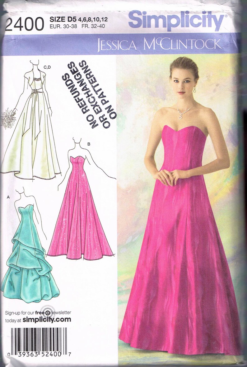 Strapless Formal Dress