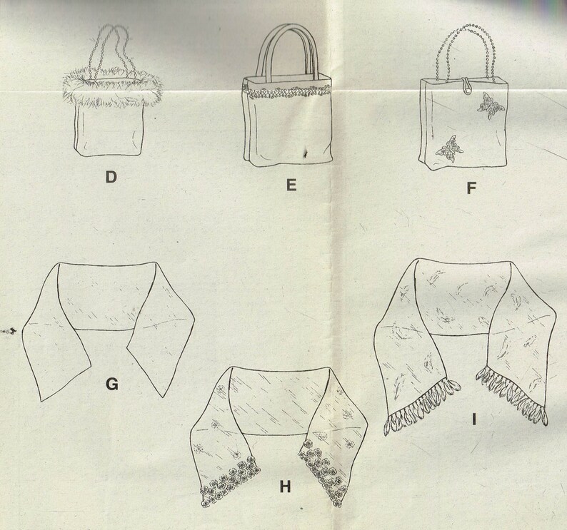 Small Evening Bag Drawstring Purse Or Shawl Sewing Patterns Etsy