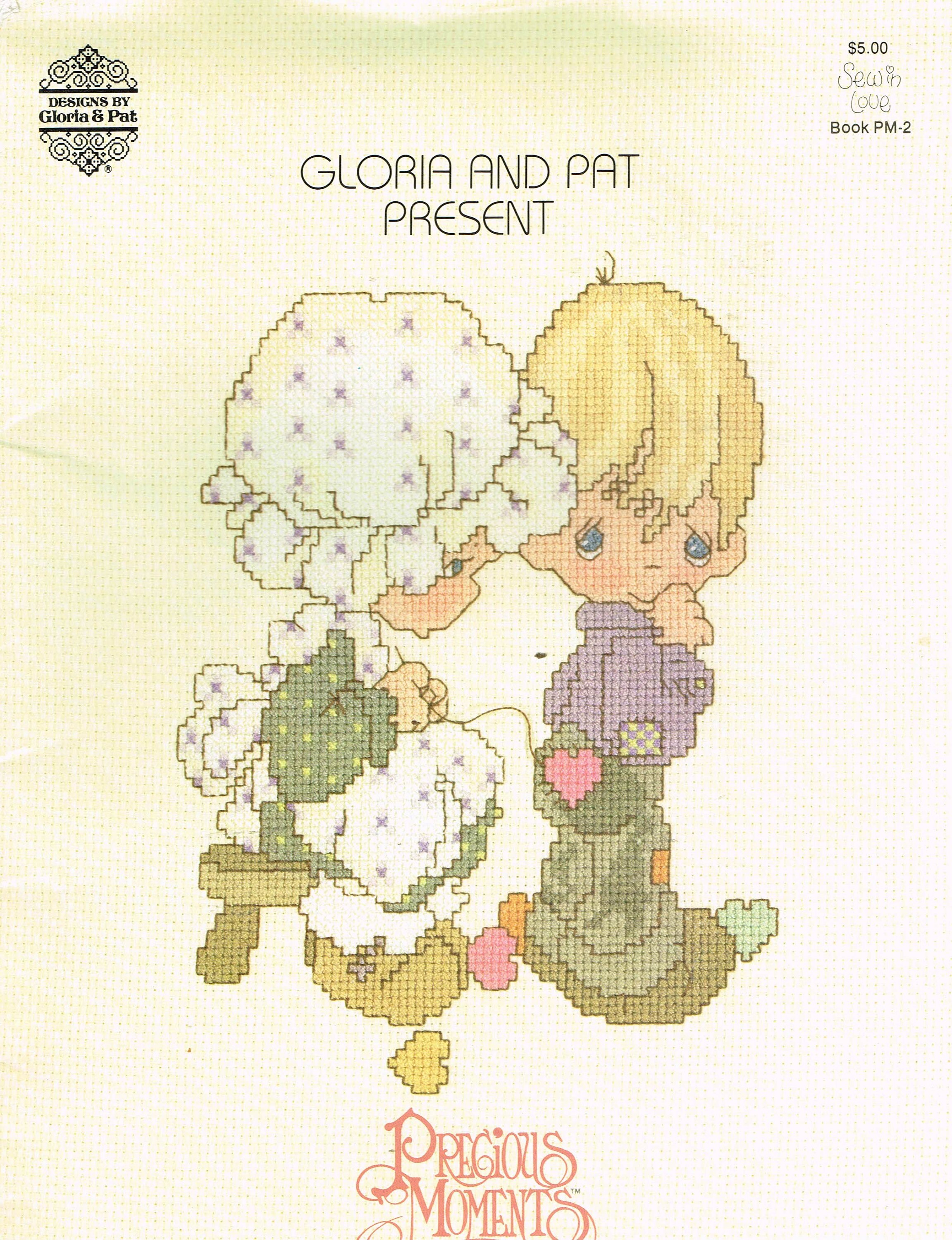 Vtg Precious Moments Cross Stitch Pattern Book Peace on Earth Gloria Pat PM4