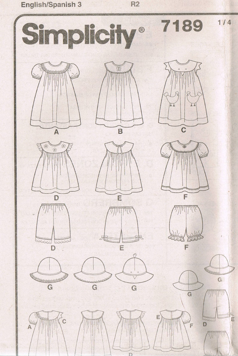 Size 1/2-4 Girl's Easy Sleeveless Shift Dress With Bloomer Shorts Sewing Pattern Simplicity 7189 image 3
