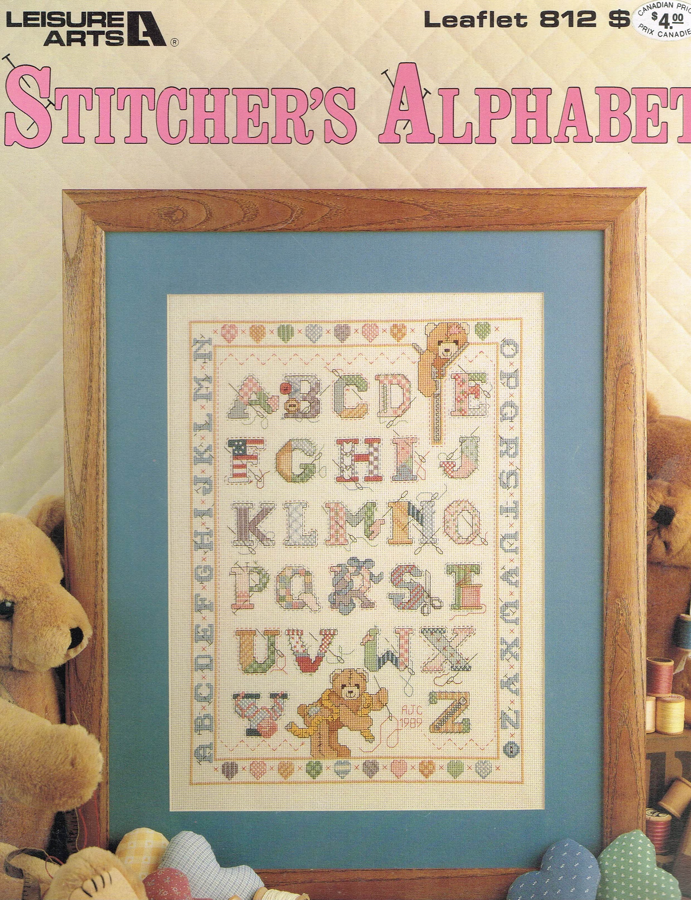 Cross Stitch Pattern Only TEDDY BEAR ALPHABET