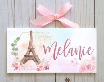 Personalized Paris Eiffel Tower Name Sign