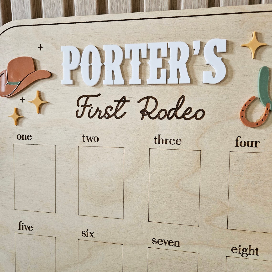 My First Rodeo Frame | First Birthday Photo Frame | Birthday Party ...