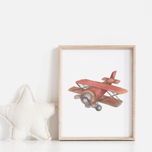 Printable Airplane Art/ Printable Aviation Artwork/ Playroom, Little ...