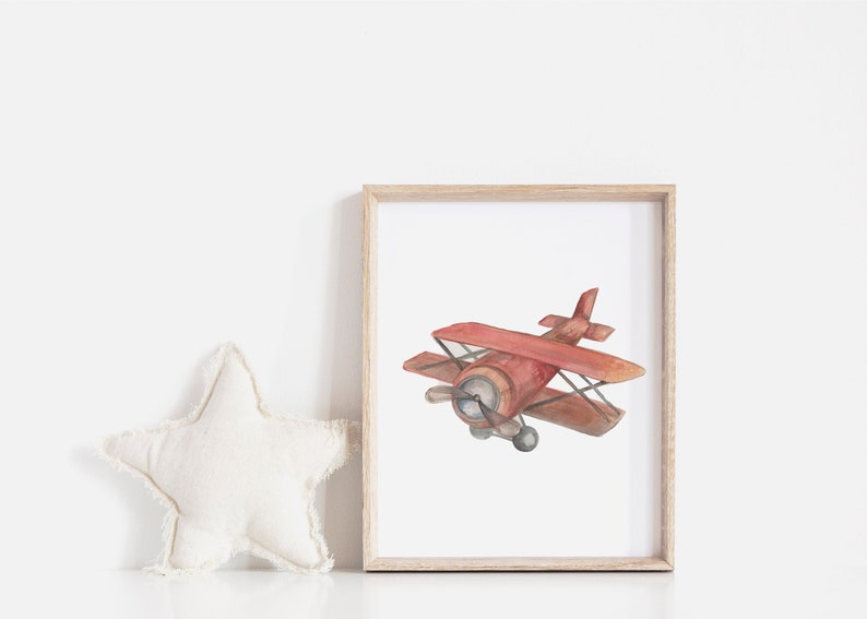 Printable Airplane Art/ Printable Aviation Artwork/ Playroom - Etsy