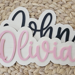 Custom Wood Name Sign: Nursery & Kids Room Decor