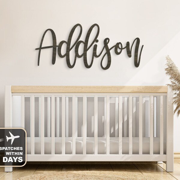 Name Above Crib Etsy