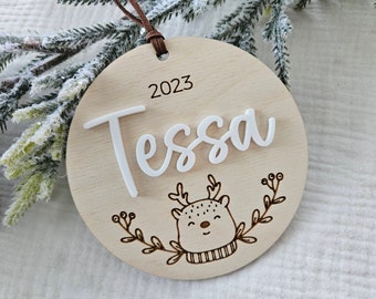 Personalized Child's Christmas Ornament | Baby or Child's Name Christmas Ornament | Family Christmas Ornaments