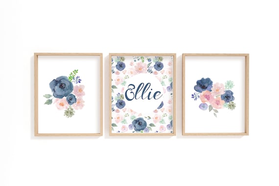 floral nursery prints