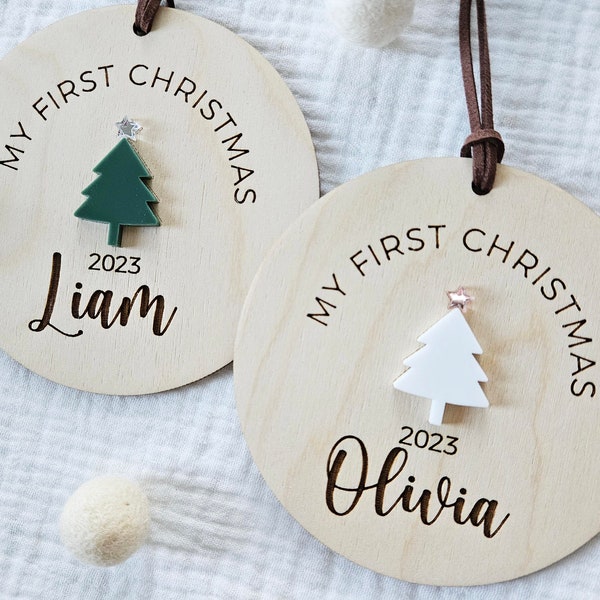 Baby's First Christmas Ornament | Personalized Baby's Name Ornament