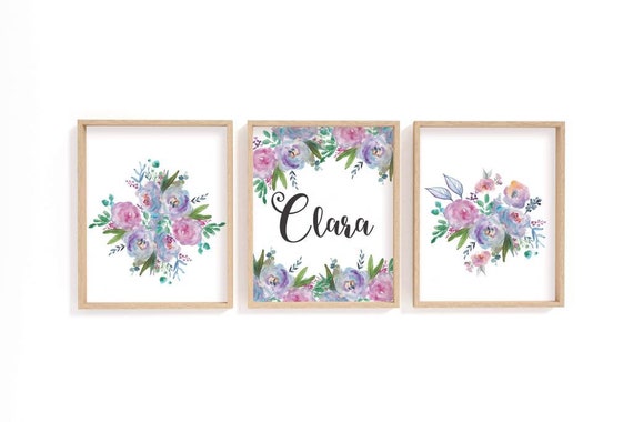 floral nursery prints