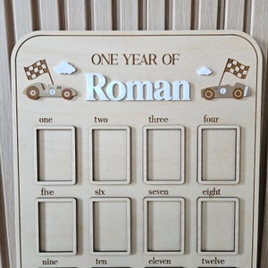 Racecar Themed First Birthday Board | First Birthday Photo Frame | Race ...