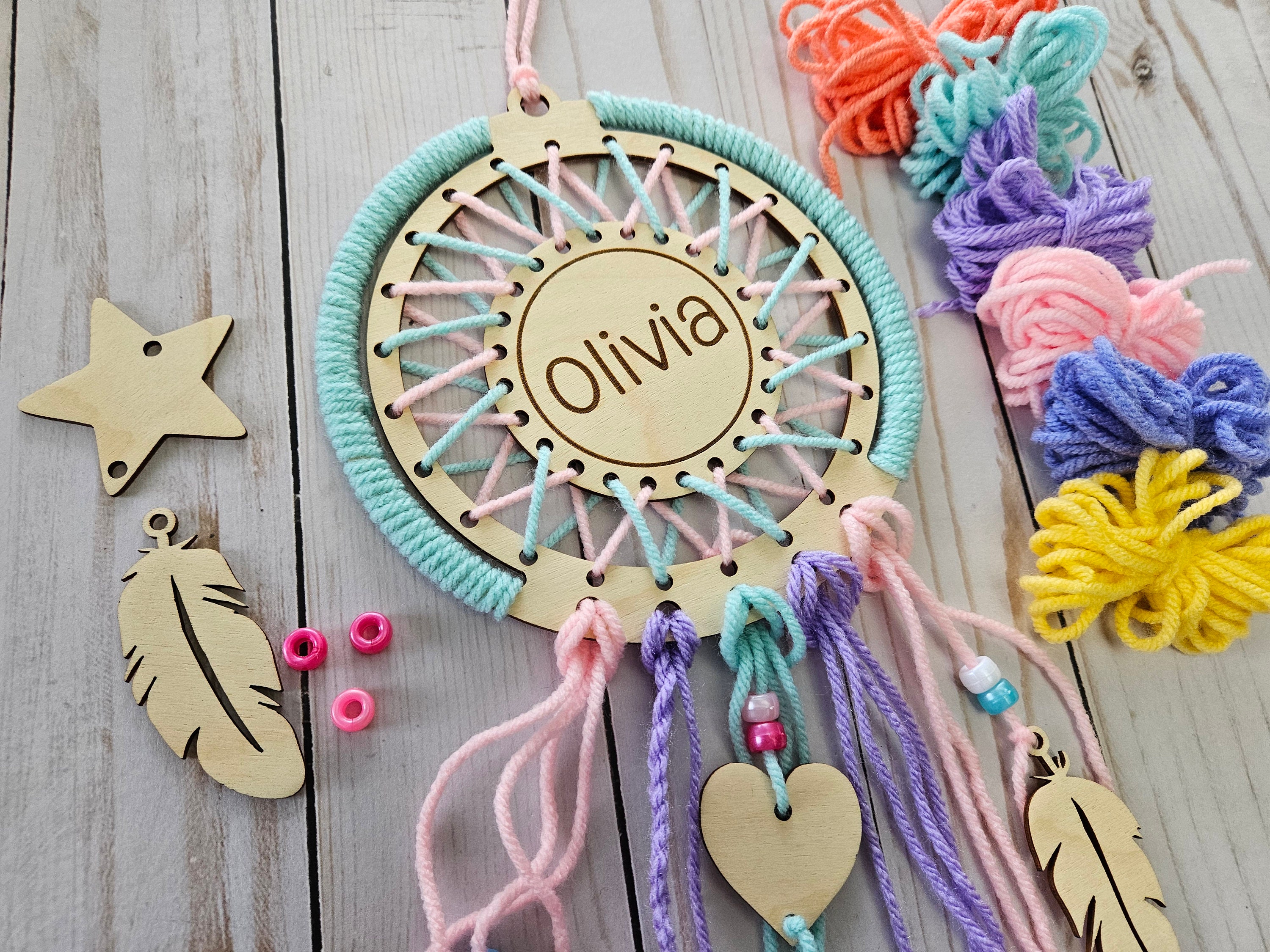 Dream catcher diy kit step by step tutorial - Malaysia Clay Art