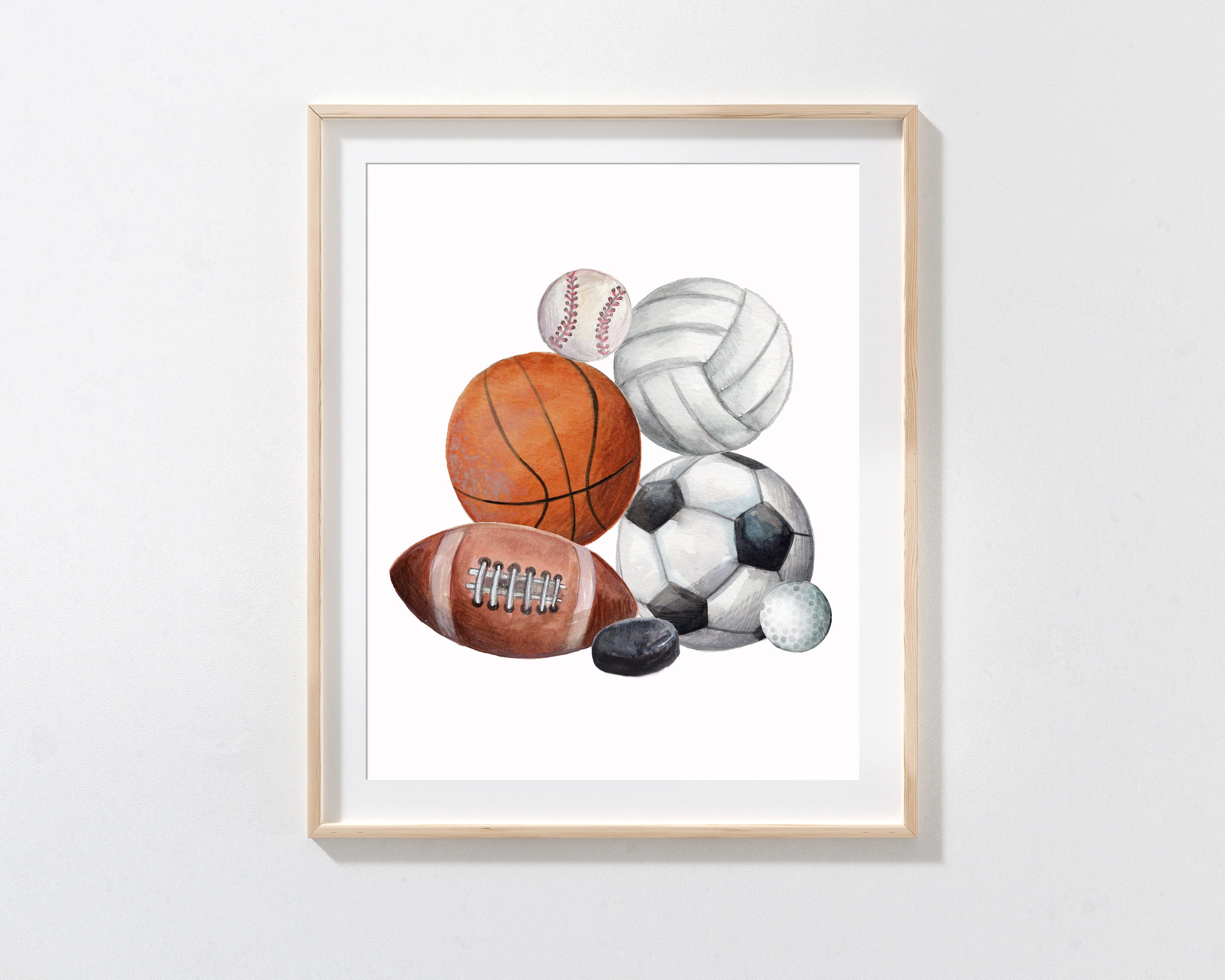 12 Sheets Sports Ball Stickers - 1.18 Inch Self-Adhesive Sports Decorations