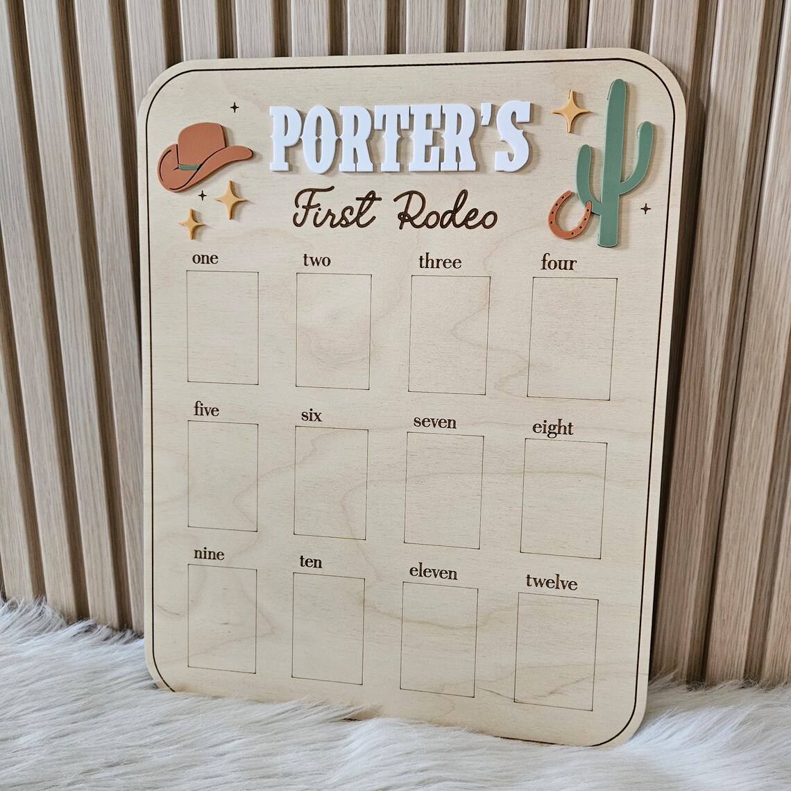 First Year Rodeo Frame My First Rodeo Frame | First Birthday Photo Frame | Birthday Party ...