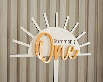 Personalized Sunshine Cake Topper