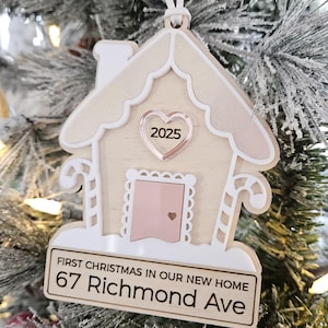 First Christmas in Our New Home | New House Christmas Ornament | New Home Christmas Gift | Gingerbread House Ornament | Personalized