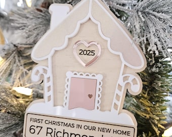 Personalized New Home Christmas Ornament | Laser Etched Baltic Birch