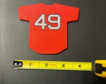 Boston Baseball Jersey with Number Magnets