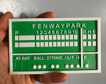 Boston Baseball Green Monster Scoreboard Magnet