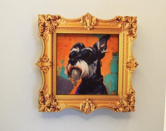 Imán de Schnauzer - imán de perro - regalo para amigos - decoración del hogar - imán para el refrigerador - imán para la oficina