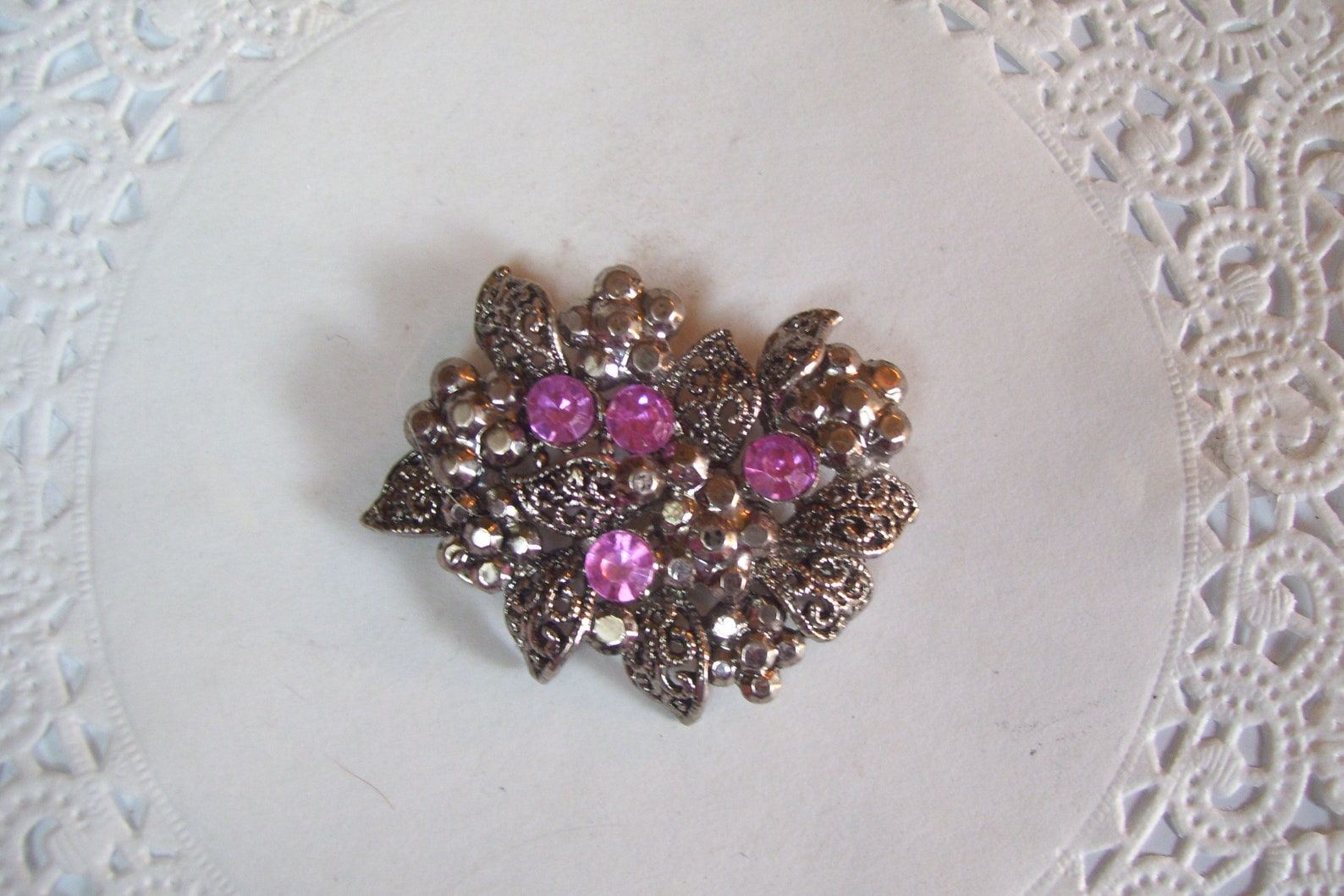 Aimant de fleur bijoux réutilisés aimant de strass Etsy