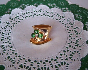 Avon Hats off to Luck pin - Leprechaun Hat pin - St Patrick's Day pin - St Patrick's day accessories -