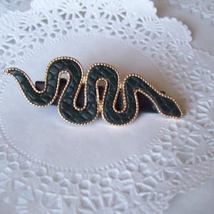 Snake hair clip - repurposed jewelry - hair accessories - goth hair clip - hair jewelry - friend gift - snake hair pin