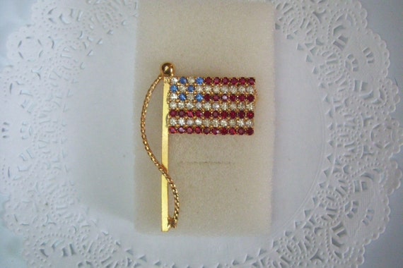 Flag pin - US flag pin - American Flag pin - jewe… - image 9