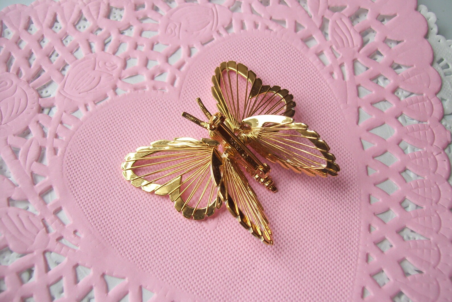 Vintage Butterfly Pin Butterfly Pin Vintage Jewelry Etsy