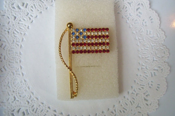 Flag pin - US flag pin - American Flag pin - jewe… - image 3