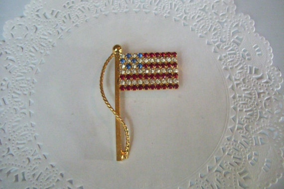 Flag pin - US flag pin - American Flag pin - jewe… - image 10