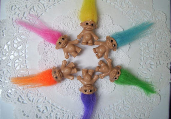 Troll magnet - mini troll magnet - retro magnet