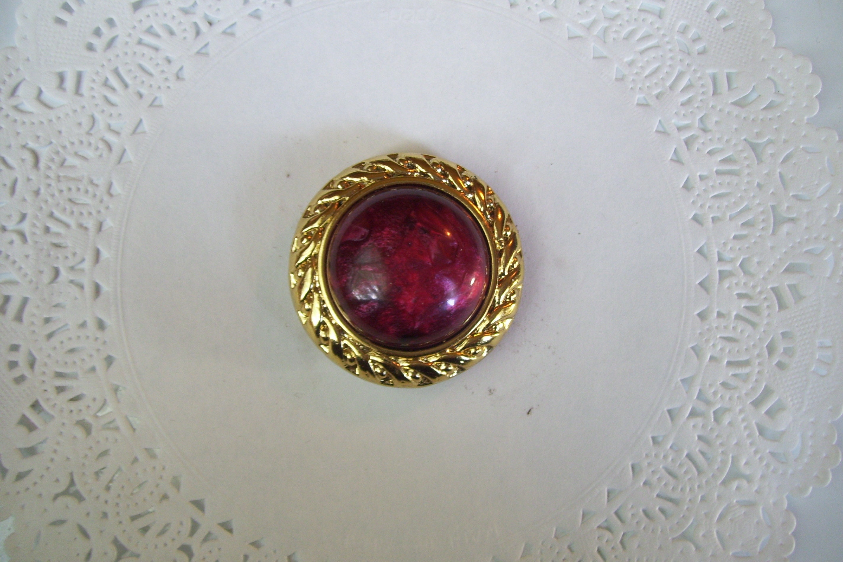 Matte Red Magnets Jeweled Magnet - Red Magnet - Repurposed Jewelry - Office Decor ...
