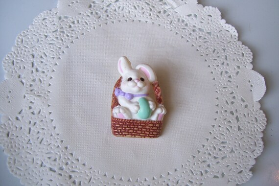 Easter bunny pin - Easter rabbit pin - Hallmark E… - image 6