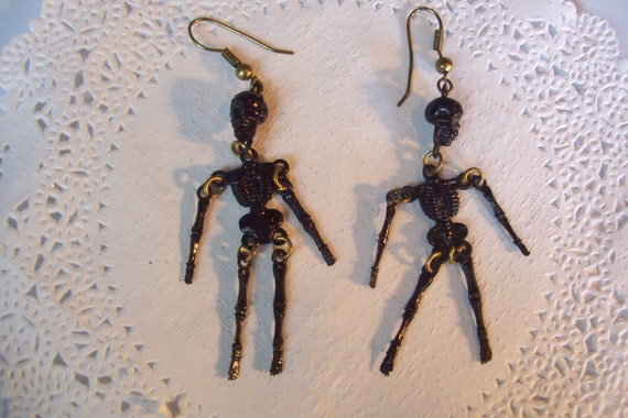 Halloween earrings - Skeleton earrings - Halloween
