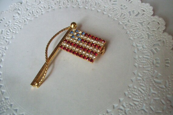 Flag pin - US flag pin - American Flag pin - jewe… - image 6