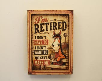 Imán divertido - imán para jubilados - imán humorístico - regalo para amigos - decoración del hogar