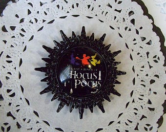 Imán de Hocus Pocus - joyería reciclada - imán de Halloween - decoración de Halloween - imán de bruja
