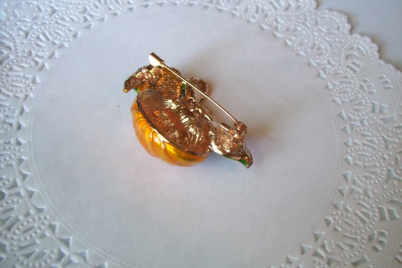 Pumpkin brooch - Fall brooch - fall jewelry - pum… - image 7